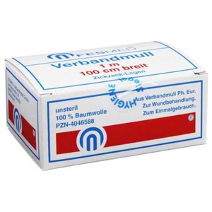 Verbandmull zickzack BW 20 / 1, 1 St n.v. Produktbild