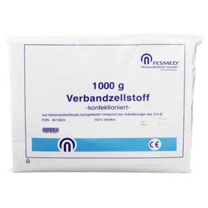VERBANDZELLSTOFF hochgebleicht chlorfr.konfektion. 1000 g Beutel Produktbild
