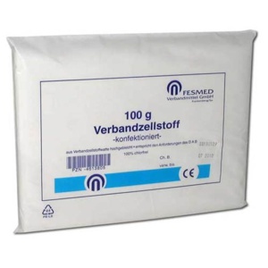 Verbandzellstoff konfektioniert hochgebleicht, 100 g Beutel Produktbild