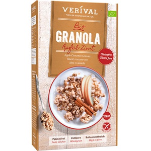 Verival Granola Æble-kanel Økologisk   325 g produktbillede