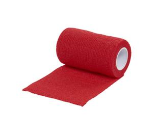 Vet-flex Elastisk binda Röd 10 cm x 4,5 m 1 st produkt bild