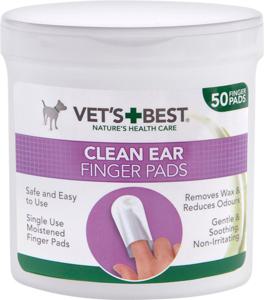 Vet’s Best Clean Ear Finger Pads 50-pack produkt bild