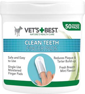 Vet´s Best Clean Teeth Finger Pads 50 st produkt bild