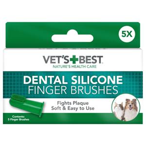 Vet's Best Fingertandborstar i Silikon 5-pack produkt bild