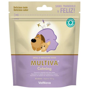 Stressreducerande tuggbitar VetNova Multiva Calming Hund Liten & Mini 25 st produkt bild