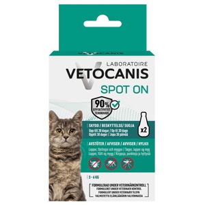 Vetocanis Anti-parasit Spot on Katt 2 x 12 ml produkt bild