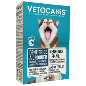 Vetocanis Tandtabletter Hund 30 st produkt bild