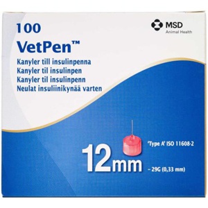 Vetpen kanyler 12 mm 100 stk. produktbillede