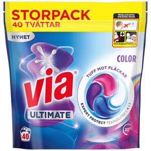 Via Colour & Care tvättkapslar 40 st produkt bild
