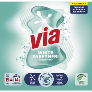 Via White Parfymfri Tvättmedel 760 g produkt bild