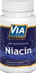 VIAVITAMINE Niacin Vitamin B3 Kapseln Produktbild