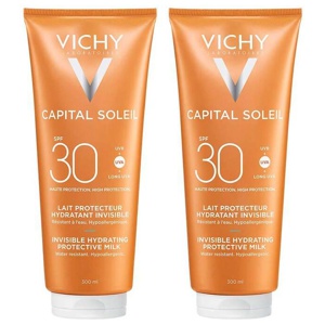 Vichy Capital Soleil Mattierendes Sonnen-Fluid LSF 30 für das Gesicht, 2x50 ml Milch Produktbild