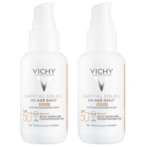 Vichy Capital Soleil UV-Age getönt LSF 50 +, 2x40 ml Flüssigkeit Produktbild