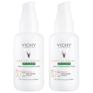 Vichy Capital Soleil UV-Clear LSF 50 +, 2x40 ml Flüssigkeit Produktbild