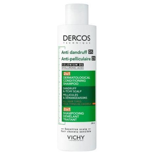 Vichy Dercos DS 2in1 kõõmavastane šampoon koos palsamiga 200 ml toote pilt
