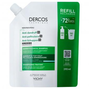 Vichy Dercos DS kõõmavastane šampoon rasusele peanahale täitepakend 390 ml toote pilt