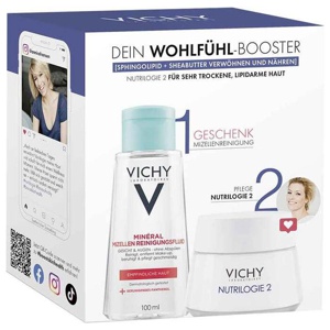 Vichy Nutrilogie 2 Creme für sehr trockene Haut + PT Mizelle Coffret, 1 P Kombipackung Produktbild