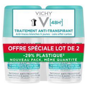 Vichy Roll-on 48h Antitrace бесцветный антиперспирант 2x50 мл toote pilt