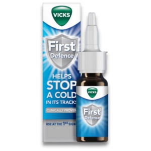 Vicks First Defence Cold Virus Blocker Nasal Spray Bottle 15ml product image