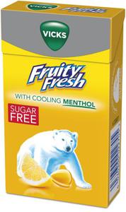 Vicks Lemon Box Sugar Free Halstablett 40 g produkt bild