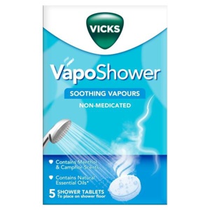 Vicks Vapo Shower With Menthol & Camphor Scents Soothing Vapors 5 Tablets product image