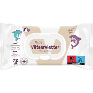 Vidi Care baby våtservietter 72 stk produktbilde