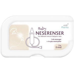 Vidi Pharma baby neserenser med 4 nesestykker produktbilde