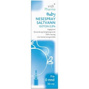 Vidi Pharma baby nesespray saltvann isoton 0,9% 30 ml produktbilde