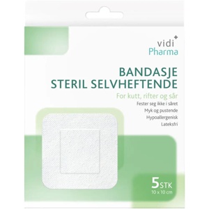 Vidi Pharma bandasje steril selvheftende 10x10cm produktbilde