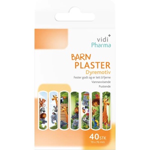 Vidi Pharma barn plaster dyremotiv 40 stk produktbilde