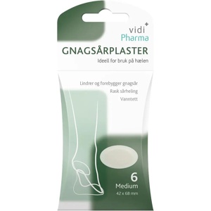 Vidi Pharma gnagsårplaster medium 6 stk produktbilde