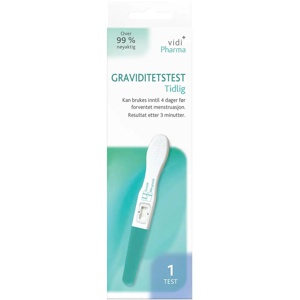Vidi Pharma graviditetstest tidlig 1 stk produktbilde