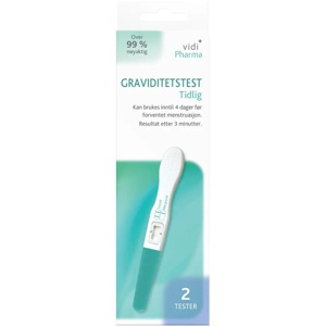 Vidi Pharma graviditetstest tidlig 2 stk produktbilde