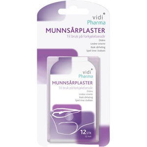 Vidi Pharma munnsårplaster 12 stk produktbilde
