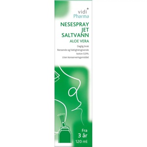 Vidi Pharma nesespray jet saltvann aloe vera 120 ml produktbilde