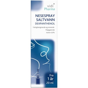 Vidi Pharma nesespray saltvann dexpanthenol 20 ml produktbilde