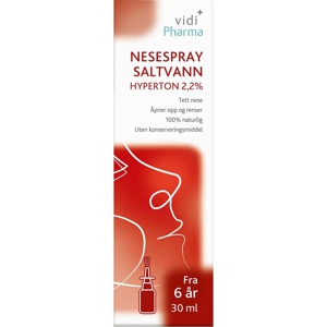 Vidi Pharma nesespray saltvann hyperton 2,2% 30 ml produktbilde