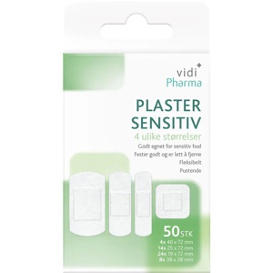 Vidi Pharma plaster sensitiv mix 50 stk produktbilde