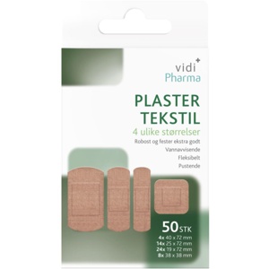 Vidi Pharma plaster tekstil mix 50 stk produktbilde