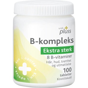 Vidi pluss B-kompleks ekstra sterk 100 stk produktbilde