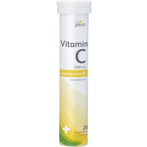 Vidi pluss C-vitamin 1000mg brusetabletter appelsinsmak 20 stk produktbilde