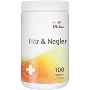 Vidi pluss hår og negler 100 tabletter produktbilde