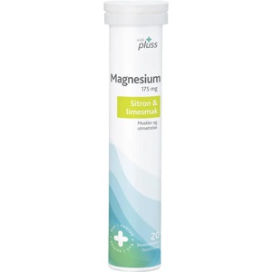 Vidi pluss magnesium brusetablett 175 mg sitron & lime smak 20 stk produktbilde