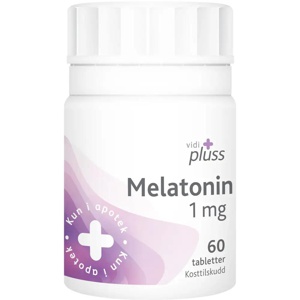 Vidi pluss Melatonin 1mg 60 tabletter produktbilde