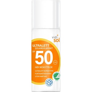 Vidi solkrem ansikt ultralett SPF50 50 ml produktbilde