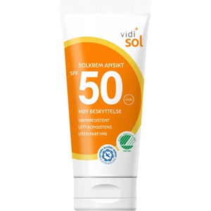 Vidi solkrem til ansikt SPF50 50 ml produktbilde