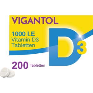 VIGANTOL 1.000 I.E. Vitamin D3 Tabletten Produktbild
