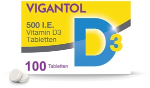 Vigantol 500 I.e. Vitamin D3 Tabletten Produktbild