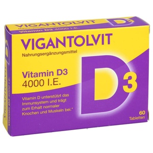 VIGANTOLVIT Vitamin D3 4000 I.E. 60 St Tabletten Produktbild