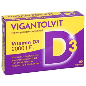 VIGANTOLVIT 2000 I.E. Vitamin D3 Weichkapseln Produktbild